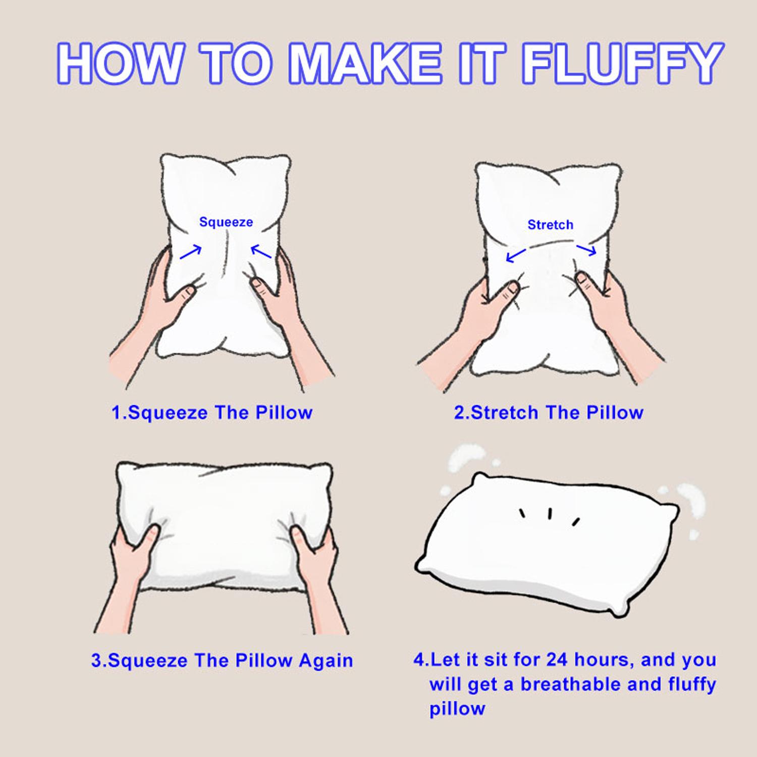 Hvnde Hotel Collection Deep Sleep Pillow - Neck Support Non-Collapse Design Hypoallergenic  for Side Supine Prone Sleepers pillows