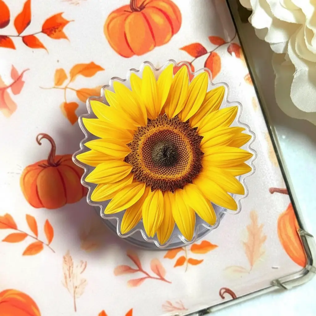 Sunflower MagSafe Phone Grip – Yellow Floral Magnetic Phone Grip  & Kickstand – Cute Aesthetic Gift