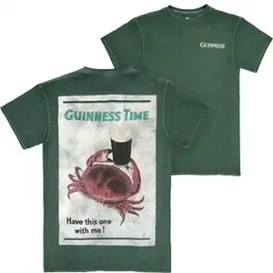 [ Sale Up To 40%] Guinness Time Have This One With Me Crab Front And Back Print T-shirt