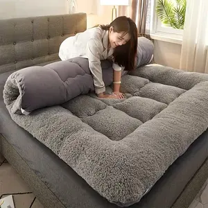 Sherpa Mattress Pad, Plush And Cozy, Gentle on The Skin, Ideal for a Comfortable Night'S Sleep, Perfect for Dorm Rooms Or Single Apartments