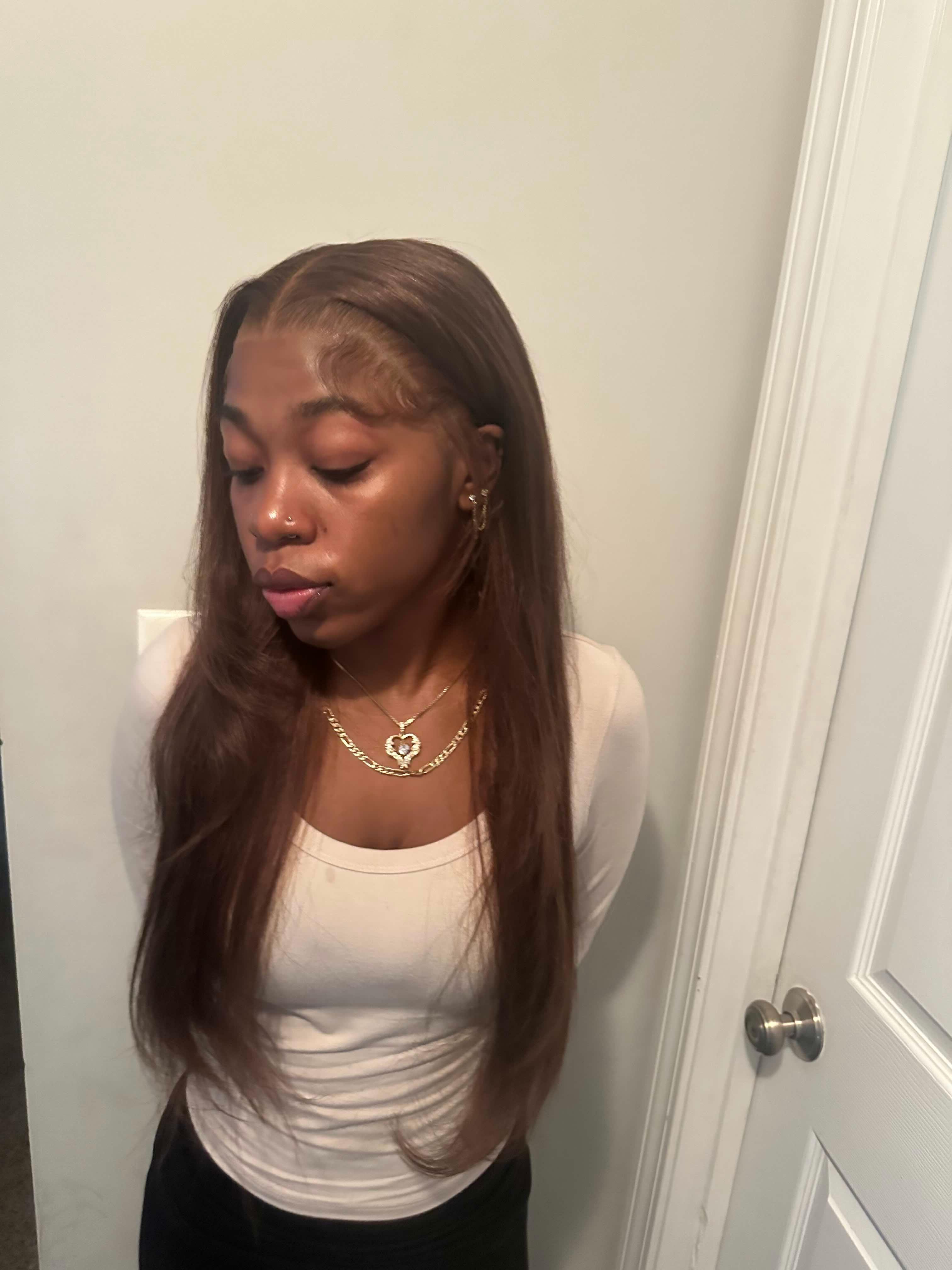 Mamushow #4 Chocolate Brown and #1 Jet Black 13x6 Body Wave Full Lace Frontal Human Hair Wigs #Summervibes Mamushow #4 Chocolate Brown and #1 Jet Black 13x6 Body Wave Full Lace Frontal Human Hair Wigs #Summervibes