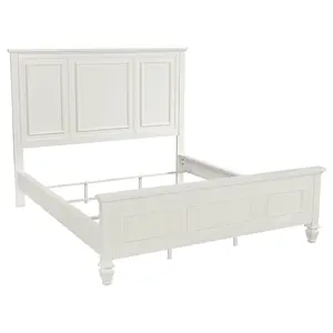 Sandy Beach 63-inch Panel Bed Cream White