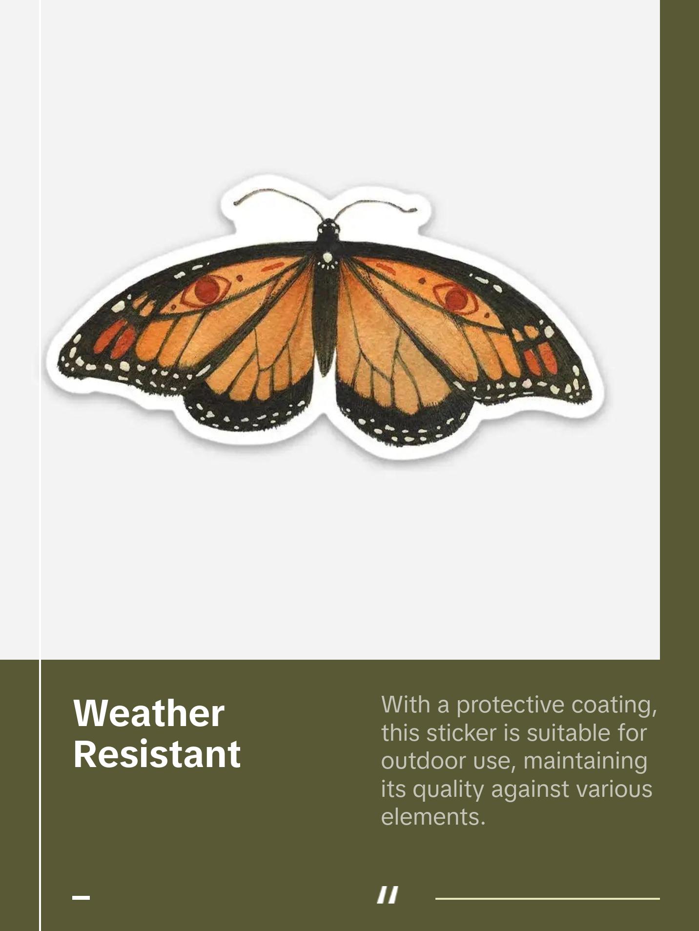 Monarch Butterfly Sticker