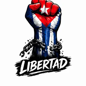 Vinyl sticker libertad cuba 5in