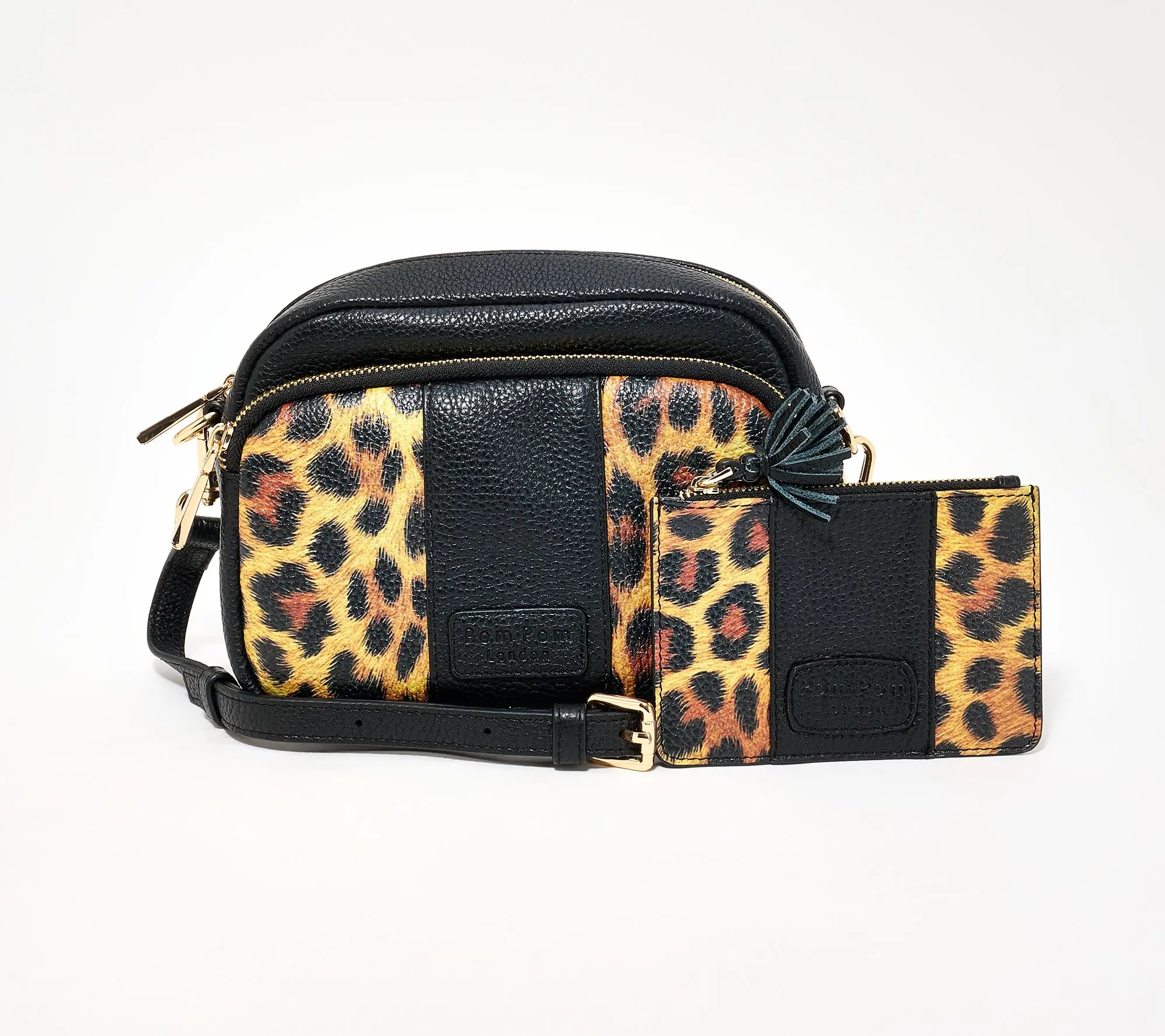 Pom Pom London Original Crossbody with RFID Slim Card Case