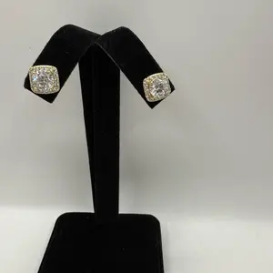 Quick Sale Earrings with Non-Natural Stones 14k Laminated Gold Hypoallergenic Jewelry for Sensitive Ears