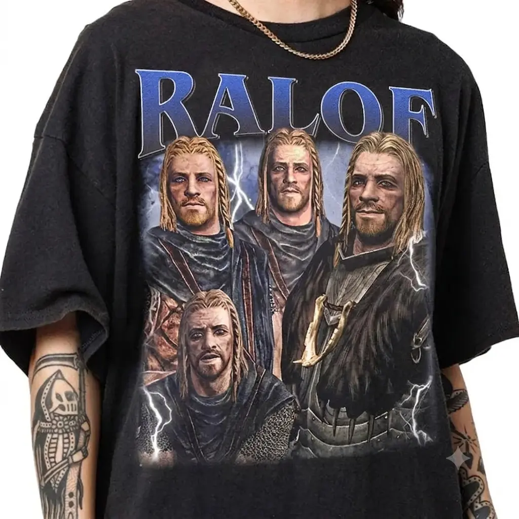 Limited Ralof Skyrim Tshirt Vintage Unisex Shirt, Graphics Tee, Gift for Him, Perfect Gift for Fans