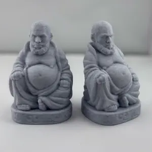 ￼ LeBron James Buddha Gag Statue 3D Printed Collectible Decor Figure Funny Matte Gray Display Collectible Figurine Religious Ornaments