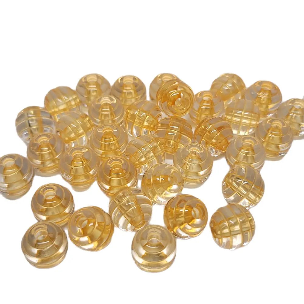 14mm Acrylic Beehive Beads with 3.8mm Hole - Adjustable DIY Mix Beads Bulk for Beaded Necklace DIY, Crafting & Jewelry Making Supplies
