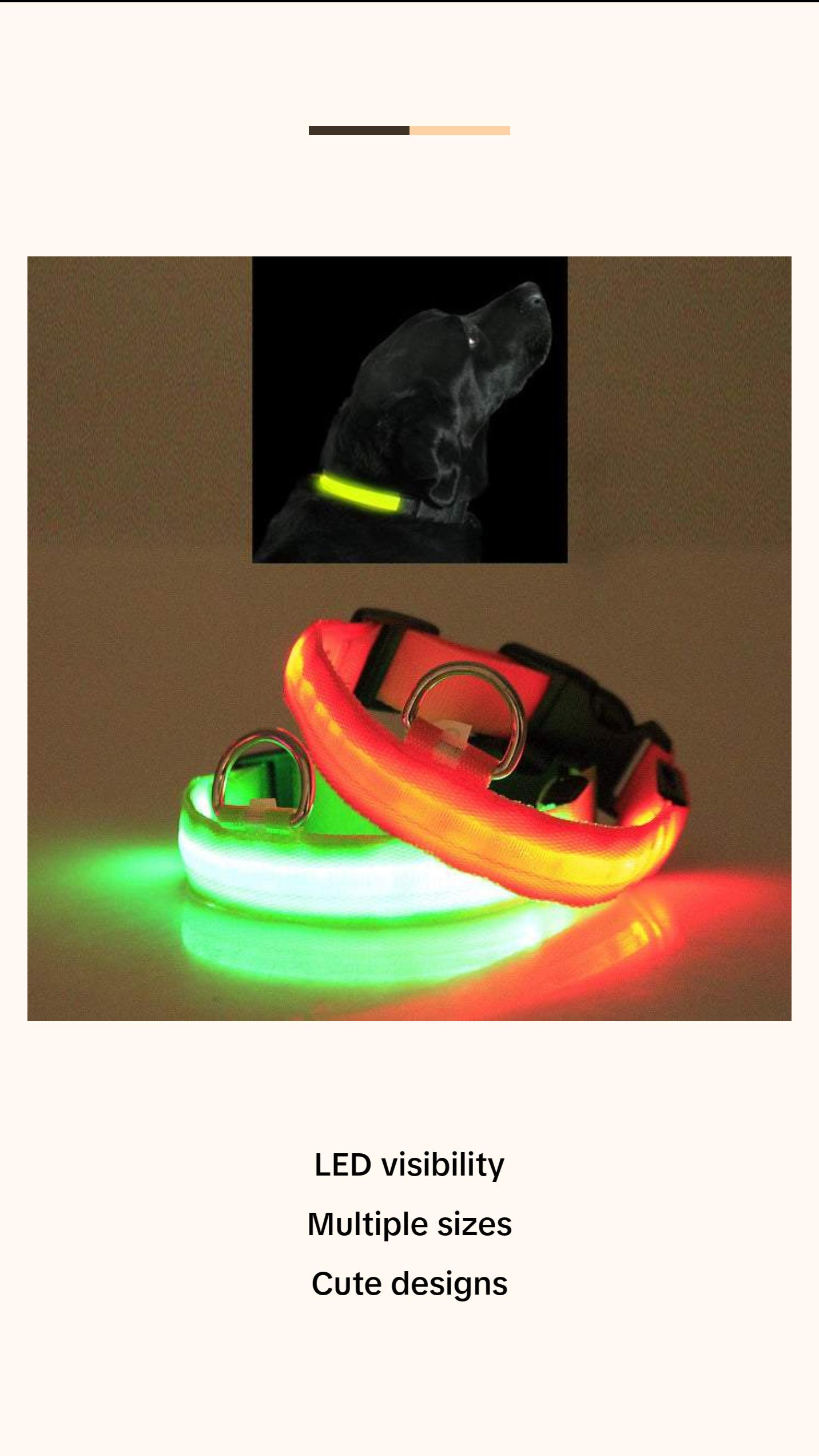 LED PET Safety Halo Style Collar