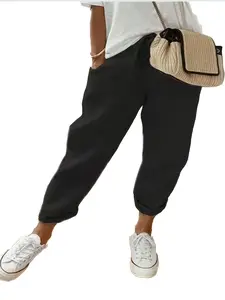 Women's Fashion Solid Color Casual Pants
