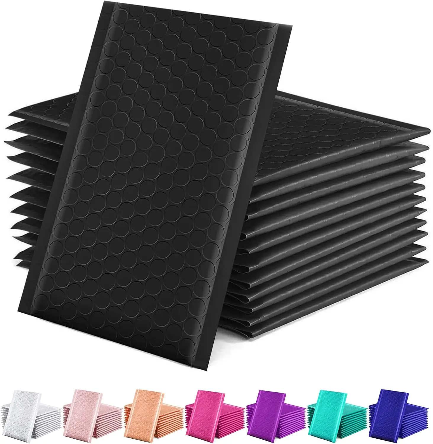 Bubble Poly Mailers, 4x8 In, 25-Pack Self-Seal Shipping Bags for Small Business Packaging (Office Envelopes & Postal Supplies)