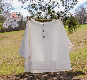 Short Sleeve Henley Top