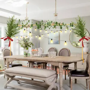 holiday decor deals scene arrangement Over the Table Rod Stand with Clamps Adjustable 13''-42'' Tall 29"-98" Length Gold Table Arch Hanging for Wedding Birthday Party Halloween Christmas Decoration