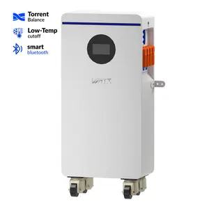 【Freight Shipping】WattCycle 16kWh 48V 314Ah Wall-Mounted LiFePO4  Lithium Battery with Smart BMS, Bluetooth, Active Balancing & Communication system solar