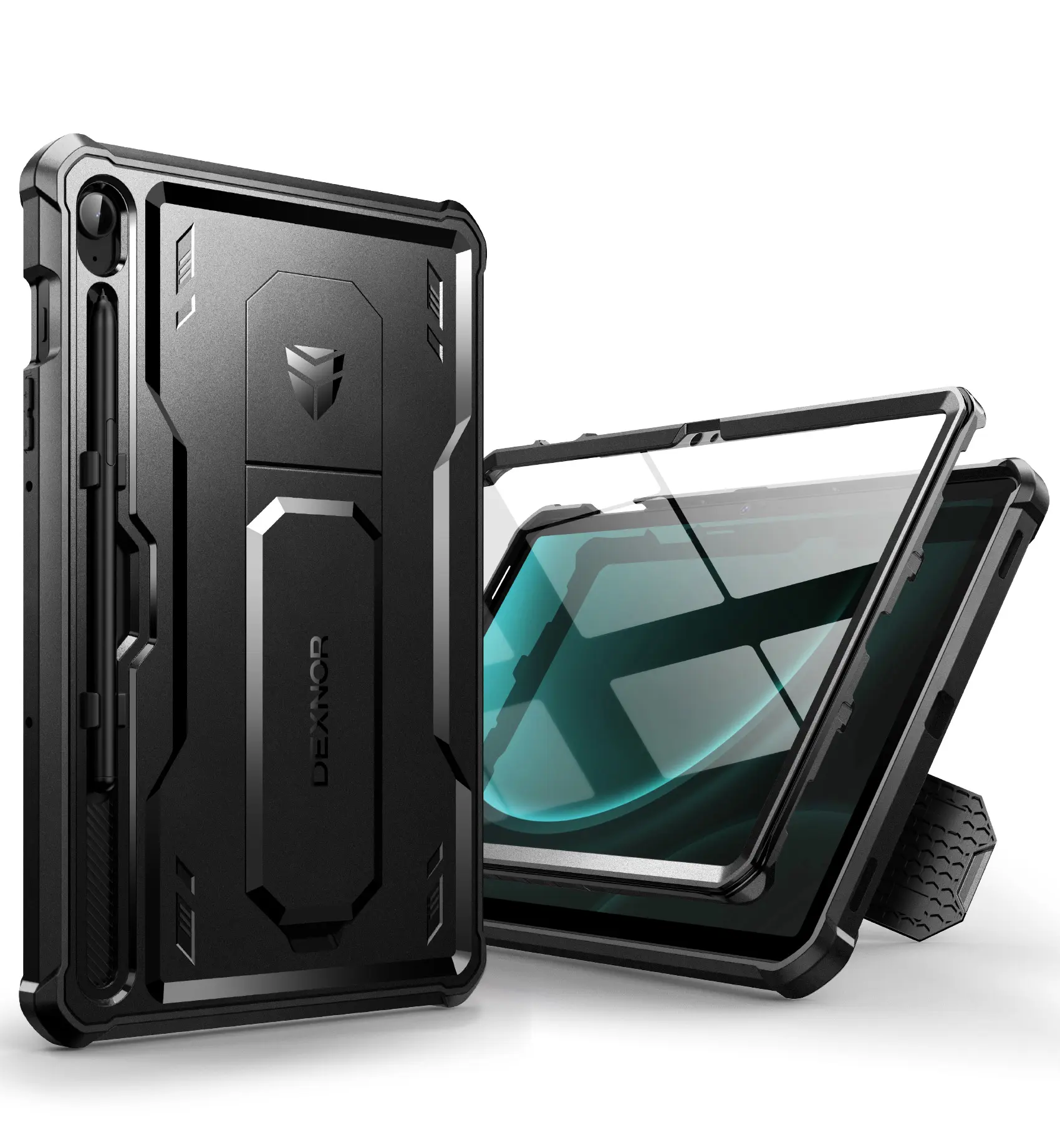 Dexnor Case for Samsung Galaxy Tab S10 Lite /S10 FE/S9 FE 10.9 Inch(2025/2023), [Built in Screen Protector&Kickstand] with Pen Holder Heavy Duty Full Body Cover for S9 FE 5G Tablet Case