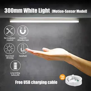 Stop Stumbling in the Dark! Under Cabinet Lights 6 Pack, Motion Activated Rechargeable 11.8in Wireless Lights, Magnetic Stick On Closet Lights, White Color Temps Dimmable for Kitchen, Stairs, Hallway, Bedroom