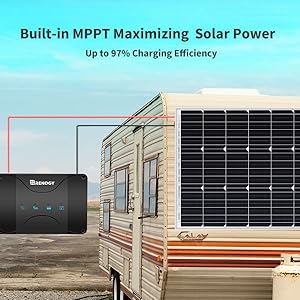 Renogy 12V 30A DC to DC Charger with MPPT, On-Board Battery Charger for Gel, AGM, Flooded and Lithium Batteries, Using Multi-Stage Charging, Charger for Solar Panel and Alternator, in RV, Car, Marine