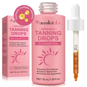 Acentiallabs Drinkable Tanning Drops,Sunless Glow Drops for Face & Body ,Easy Mix-In Formula,Daily Beauty Routine,Suitable for All Skin Types