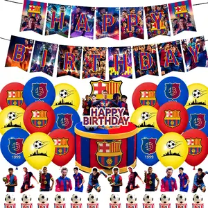 Barcelona birthday scene decoration supplies, holiday party decoration supplies, balloon set
