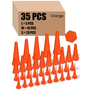 Hydraulic Oil Service Plugs Large Medium Small Sizes Multi Pack Rubber Drip Proof Hose Plugs Industrial Hydraulic Kit for Irrigation, 3 Sizes fathersdaygiftsQuesear