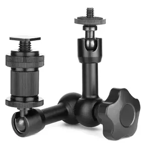 7-inch Magic Arm (Black) | Photography Extension Accessory | Dual ball head design for flexible multi-angle adjustment | Stable load-bearing capacity, suitable for monitors, fill lights, microphones