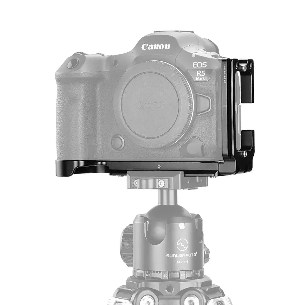 SunwayFoto PCL-R5II Durable Aluminium L-Bracket with Silicone Pad, Impact Resistance, Tripod-Compatible Camera Accessory for Canon EOS R5 Mark II Camera