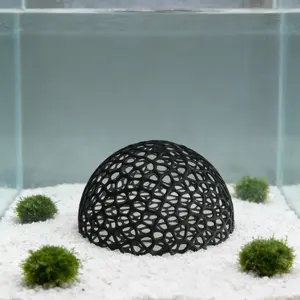 Aquarium Shrimp Hideout - Hemisphere Hollow Fish Tank Shelter for Breeding & Resting