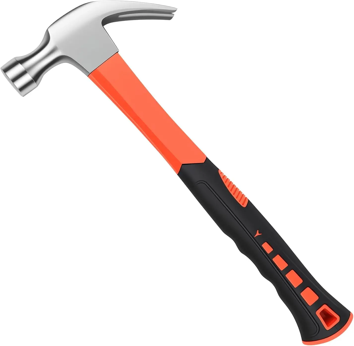 Framing Hammer Claw Camping Hammer Hammers with Smooth Face Long Handle Straight Claw Hammer 11oz for DIY Craft Industry Home Outdoor