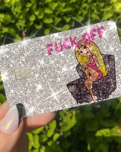 ExotixCard ultra bling reflective card skin back information