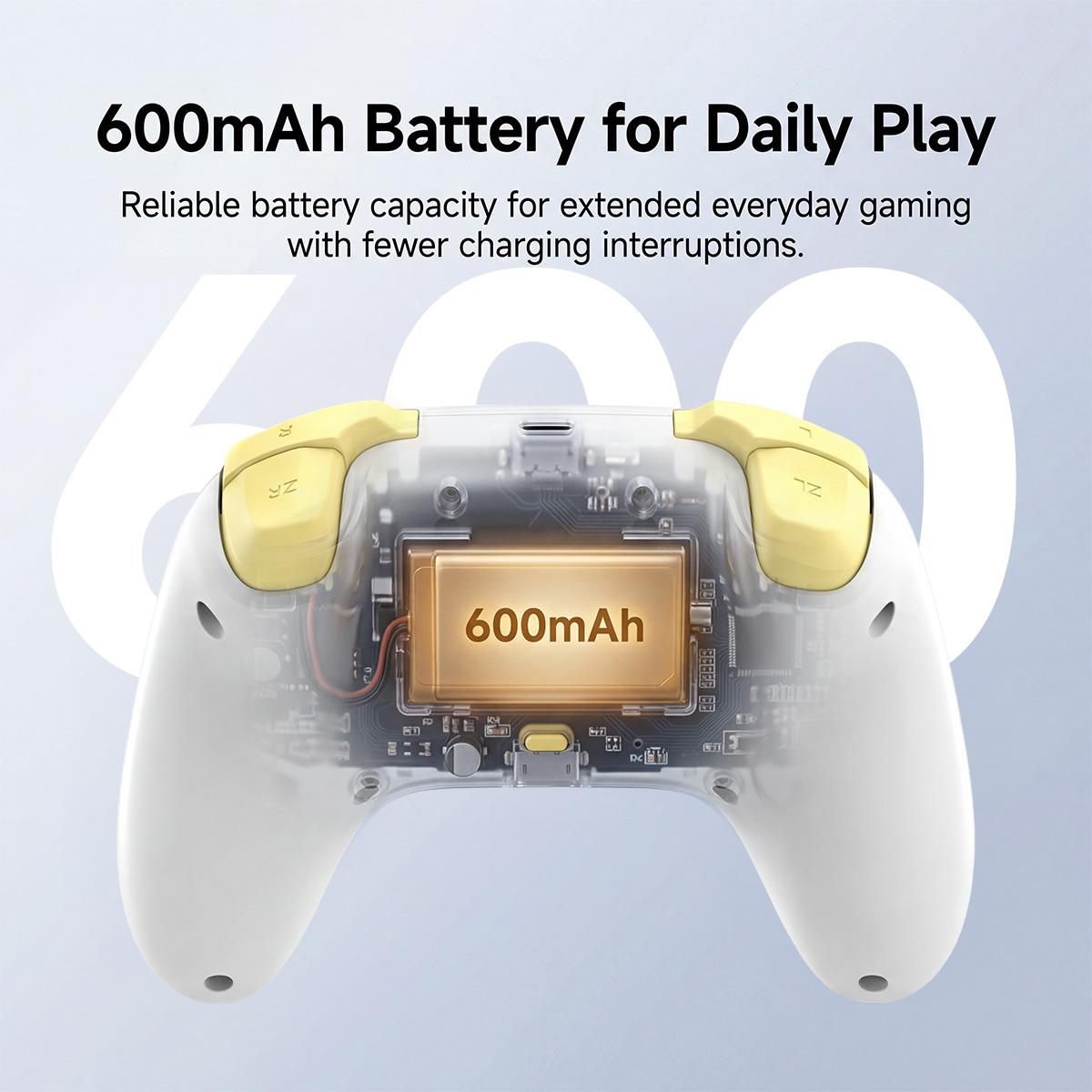 AOLION ROCOCO Wireless Bluetooth Controller Compatible with Switch, Gamepad for PC, Mobile & Tablet, Ergonomic Grip, Rechargeable