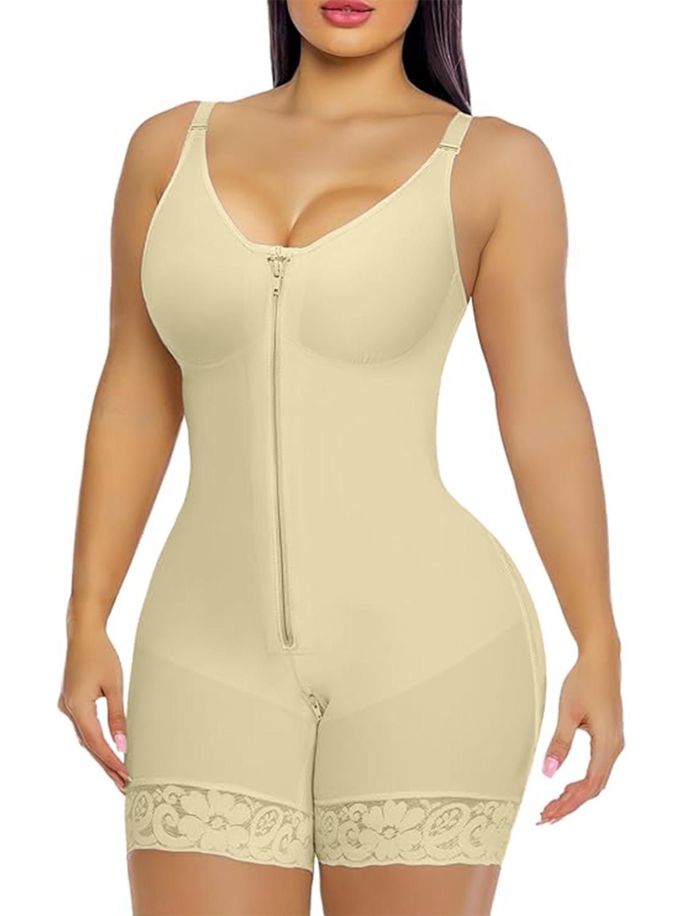 ODOV Fajas 1 Count Shapewear for Women, Colombian Shapewear, Tummy Control Butt Lifter Shaper with Zipper Crotch Detachable shoulder strap, Tight-Fitting Jumpsuit, Suitable For Daily Wear Womenswear Compression