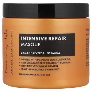 Sunny Isle Jamaican Black Castor Oil, Intensive Repair Masque, 16 fl oz (473.176 ml)