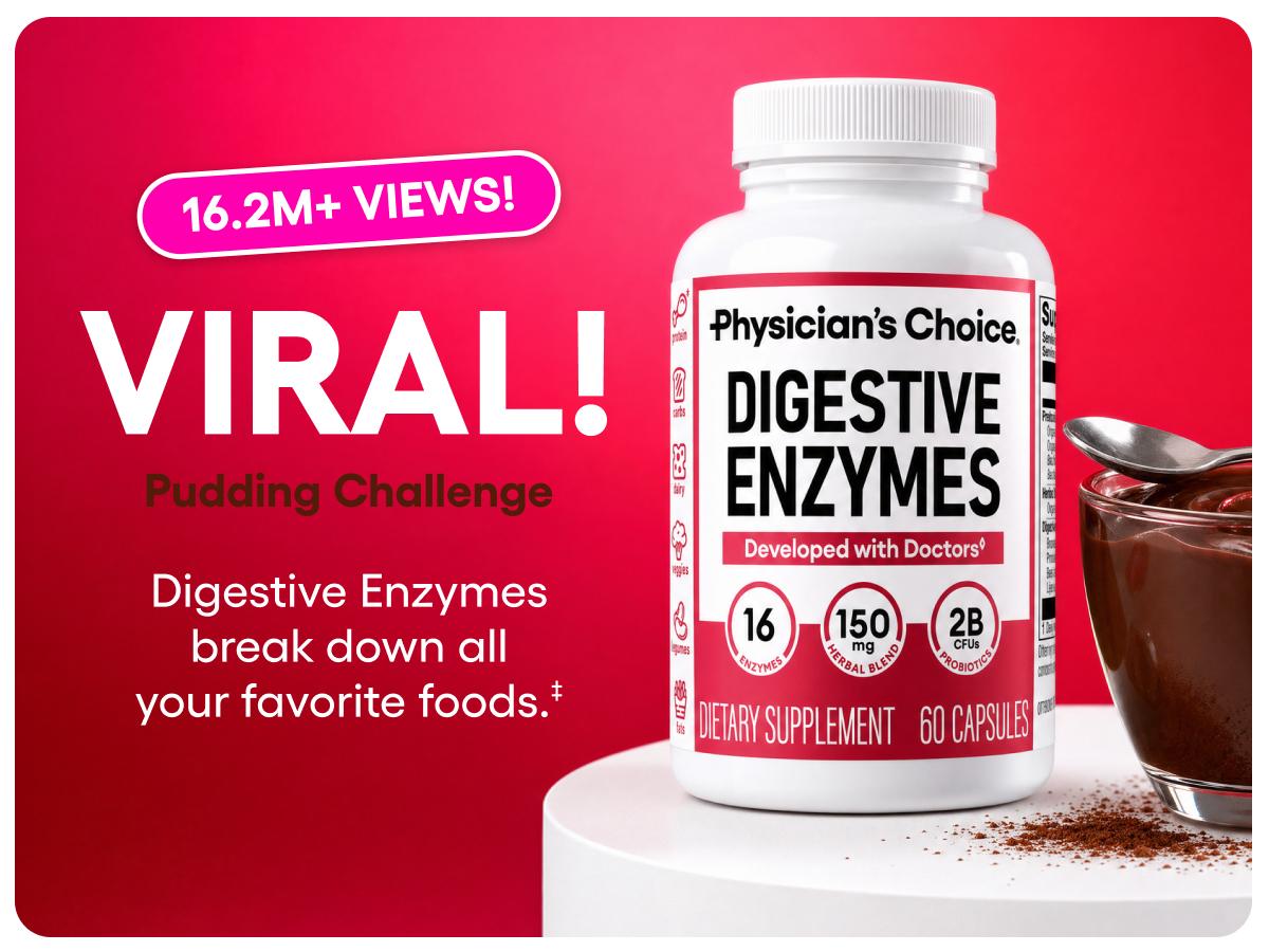 Physician's Choice Digestive Enzymes - Bloating & Mealtime Discomfort Support with Probiotics + Prebiotics for Digestion & Gut Health
