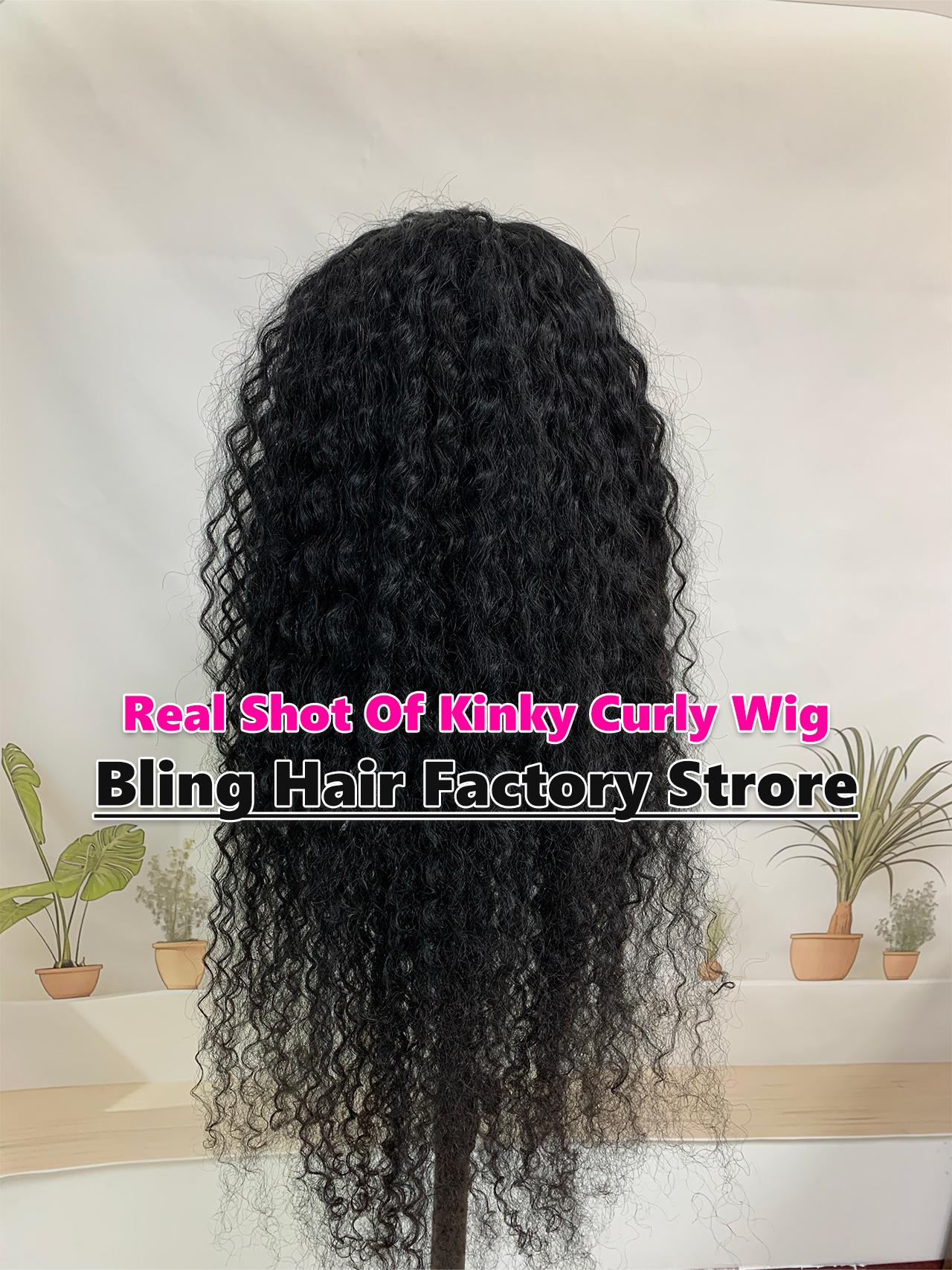 Bling Hair 30 32Inch Jerry Curly Wig Transparent 13x4 Lace Front Human Hair Wigs 180% Brazilian Kinky Curly 13x6 Frontal Wig Human Hair For Women