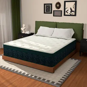 12/14 Inch Gel Memory Foam Queen Mattress Hybrid Pocket Spring  Queen Bed Mattress In A Box, Euro Top Medium Firm For Back & Lumbar Support, Individual Pocket Spring Bed For Motion Isolation & Fiberglass Free