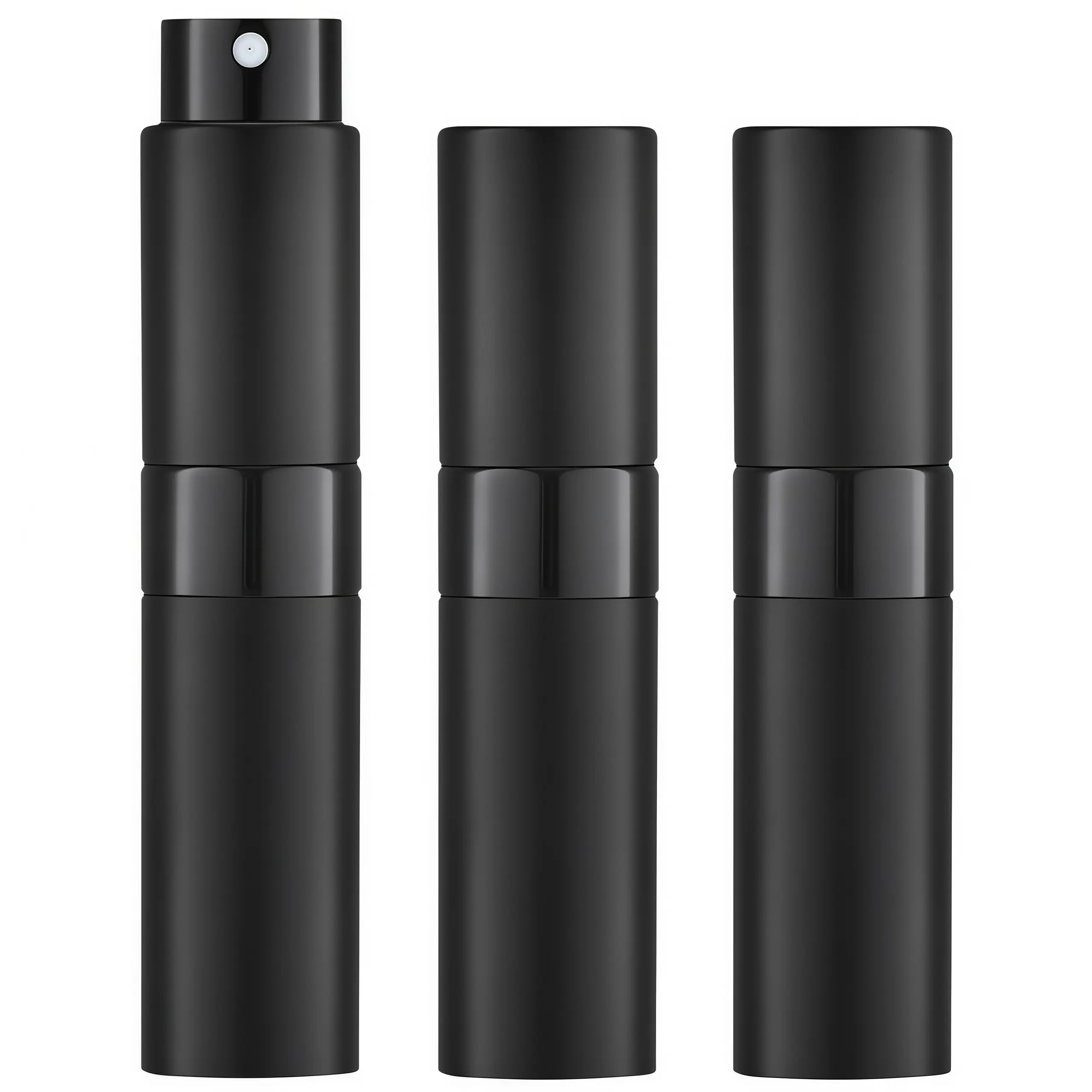 LMMAKE 3PCS 8ml Aluminium Compact Cosmetic Refillable Perfume Spray Bottles, Leak-Proof, Portable Fine Mist Nozzle, Easy Fragrance Transfer, Ideal for Travel, Business Meeting (Multi-Pack for Frequent Travelers),back to school,back to school haul
