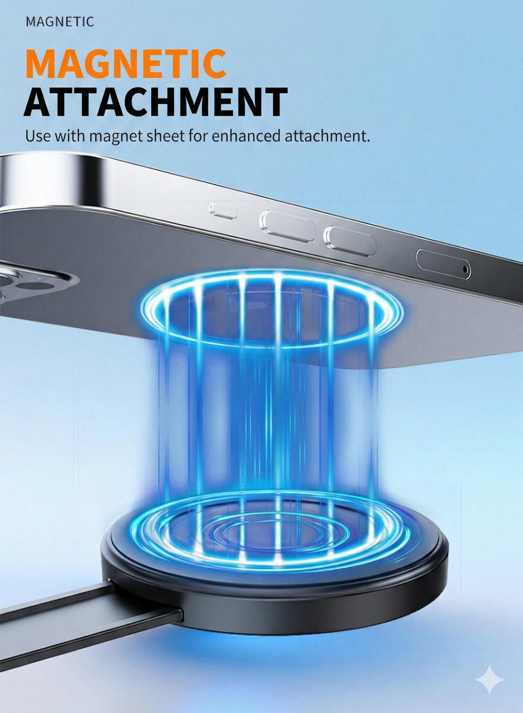 MagSafe Magnetic Selfie Ring Light, Mini PortableRechargeable LED Fill Light with Mirror, Extendable PocketSize for Makeup Travel Vlog Selfie Photography LiveStream