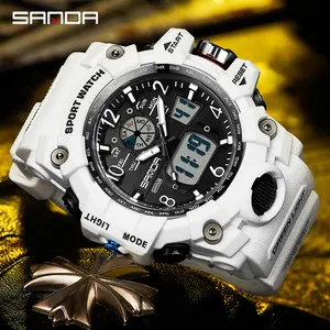 Men's Sporty Digital Watch, Waterproof Luminous Watch with Alarm & Date Display outdoorfun Casual Trendy Wristwatch