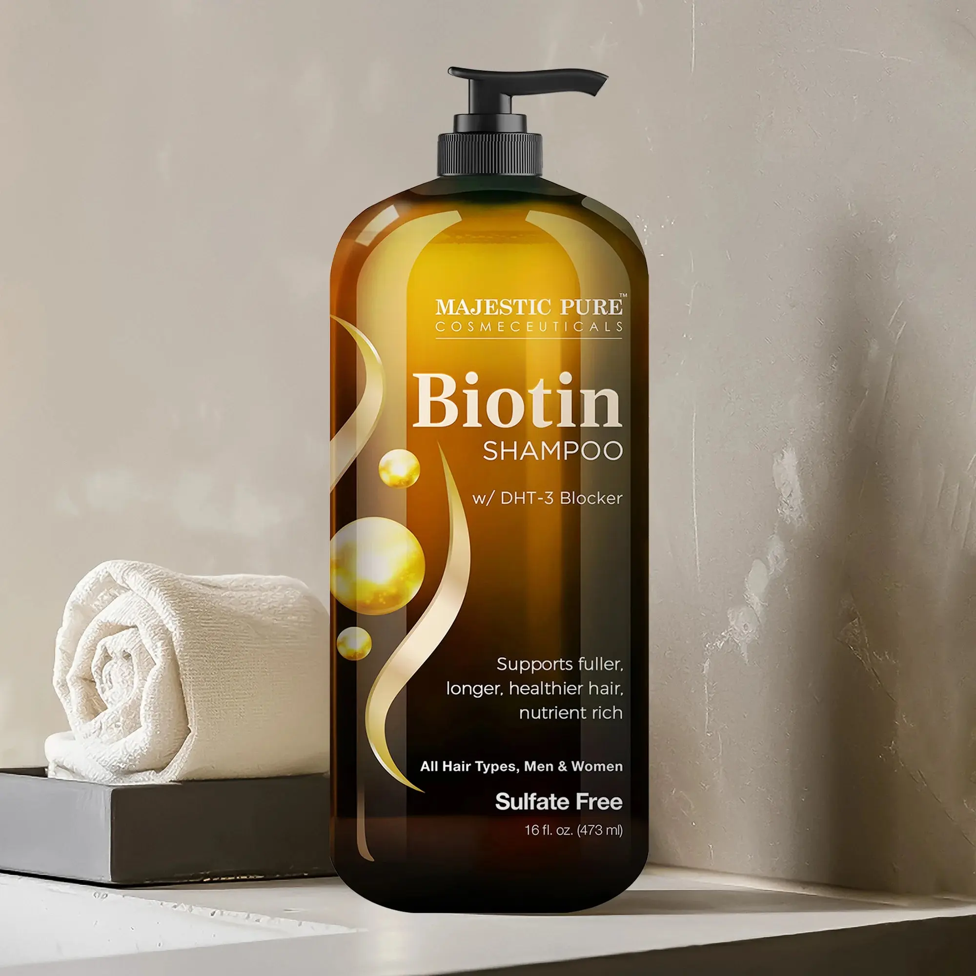 Biotin Shampoo with DHT-3 Blocker | 16 fl oz Haircare Product Biotin Shampoo with DHT-3 Blocker | 16 fl oz Haircare Product