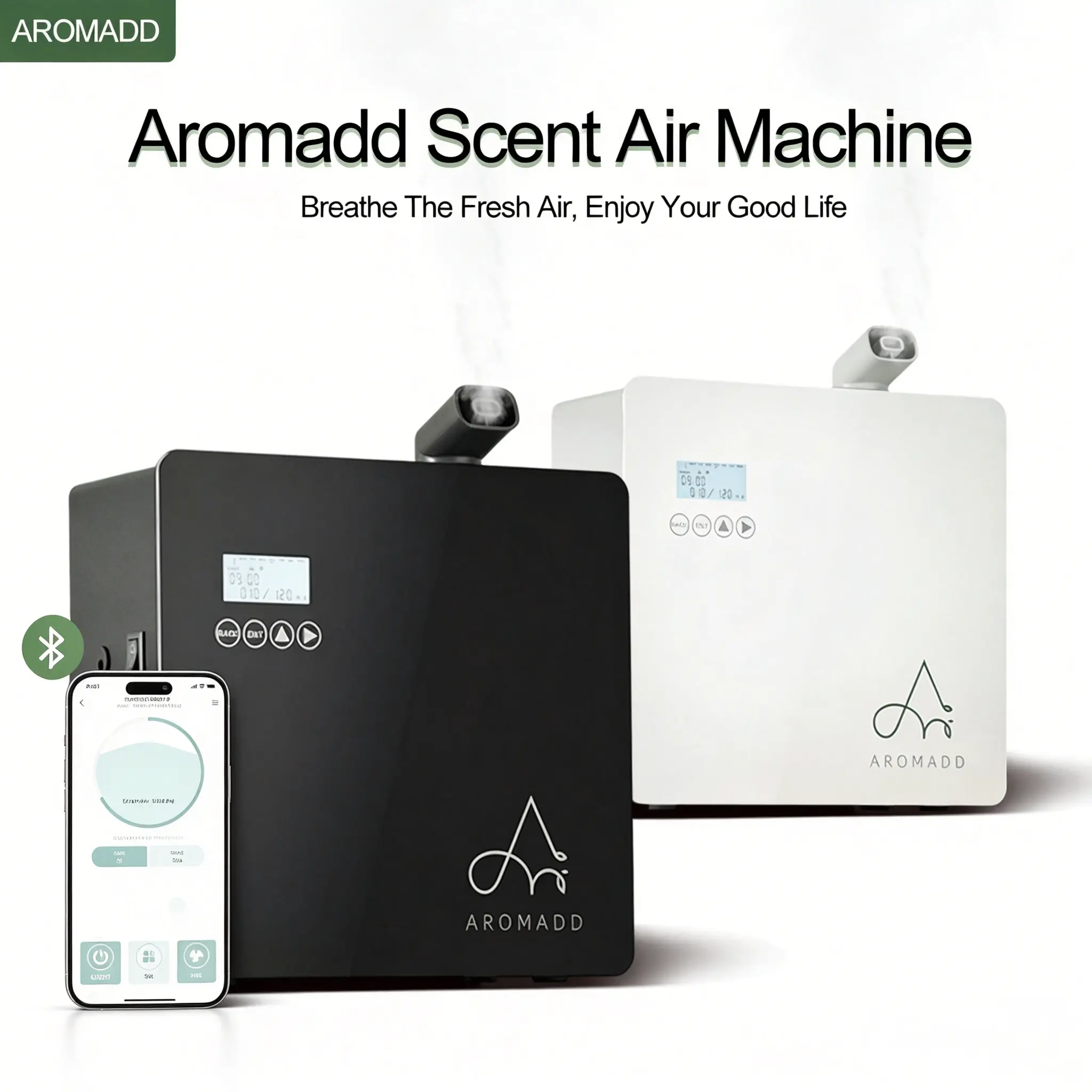 Aroma Diffuser 2026Upgraded 600ml Bluetooth 3500 Sq.Ft Smart Scent Diffuser HVACSystem Whole House Aroma Hotel Collection Diffuser Waterless Essential Oil  for Home Large Room Cold Air Tech room decorations  household items aroma oil hotels cents