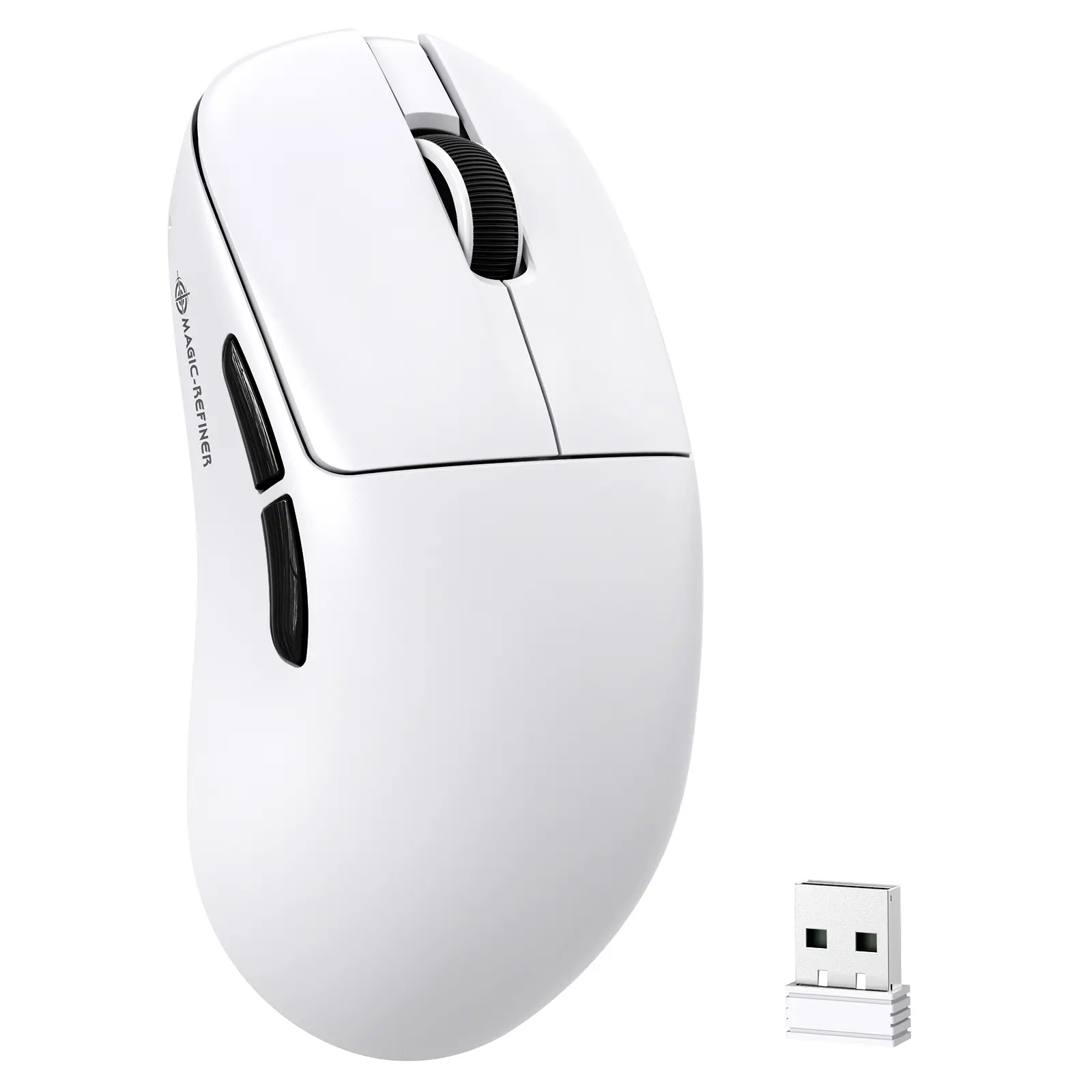 Magic-Refiner AJ199 Lightweight Wireless Gaming Mouse - Tri-Mode (2.4G/Wired/BT), 24K DPI, PAW3311 Optical Sensor, 1000Hz Polling Rate, 600mAh Battery, 49g Ergonomic Mouse for Mid-Large Hands tiktokshopbacktoschool