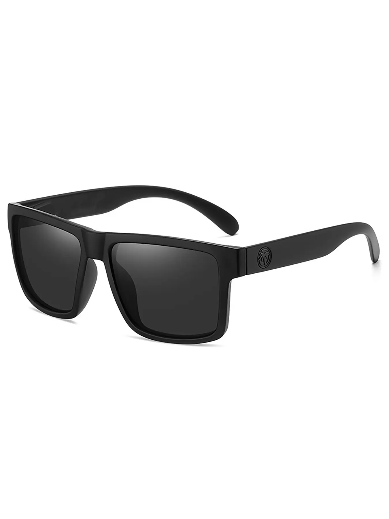 Polarized Sunglasses with American Flag Design, Retro Shades, Unisex Outdoor Driving Glasses, Fashionable Square Blue Lenses, Trendy Beach Eyewear, Square Frame Sunglasses