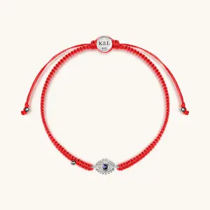 Beat Anxiety - Red String Amethyst Evil Eye Charm Bracelet