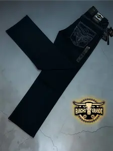 AS- 1400 Men's Western Cowboy Jeans Straight Fit Boot Cut / Pantalon Vaquero Para Hombre corte bota