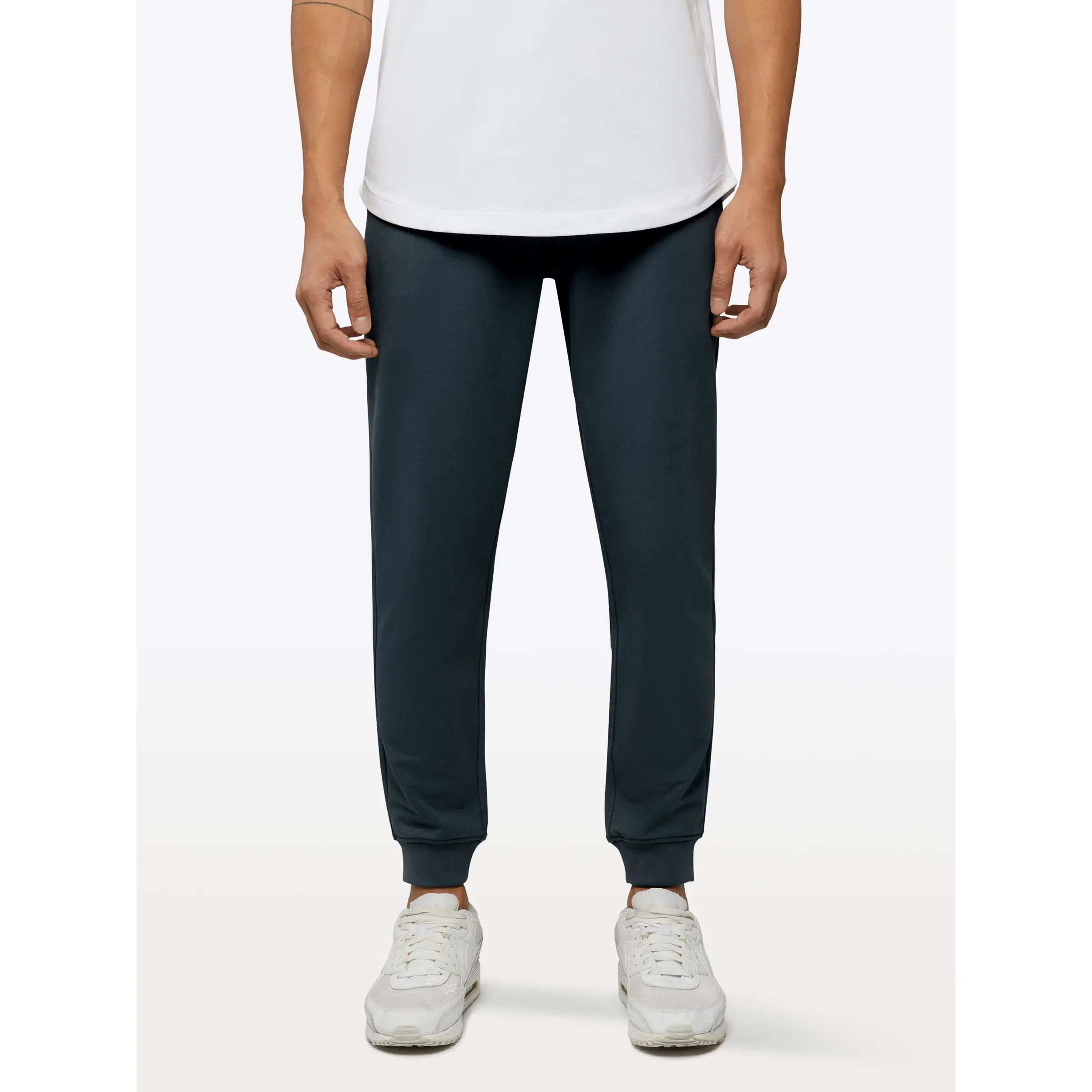 Cuts | Hyperloop Jogger Men's Slim Fit French Terry | Moisture Wicking Stretch Sweatpants | Zippered Back Pocket Articulated Knee
