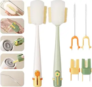 5-in-1 Bottle & Straw Cleaning Brush – Multifunctional Tool for Bottles, Cups, Straws | Long Handle Deep Cleaning for Home Kitchen outdoorfun