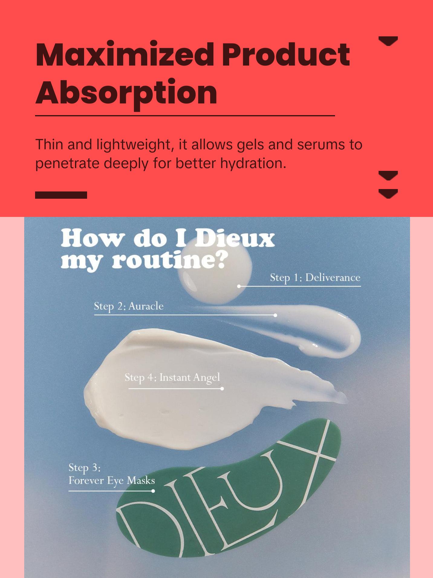 Tattoo Forever Eye Mask - 100% Silicone Eye Masks for Under-Eye Hydration - Reusable, Durable, & Lightweight for Eye Gels & Eye Serums