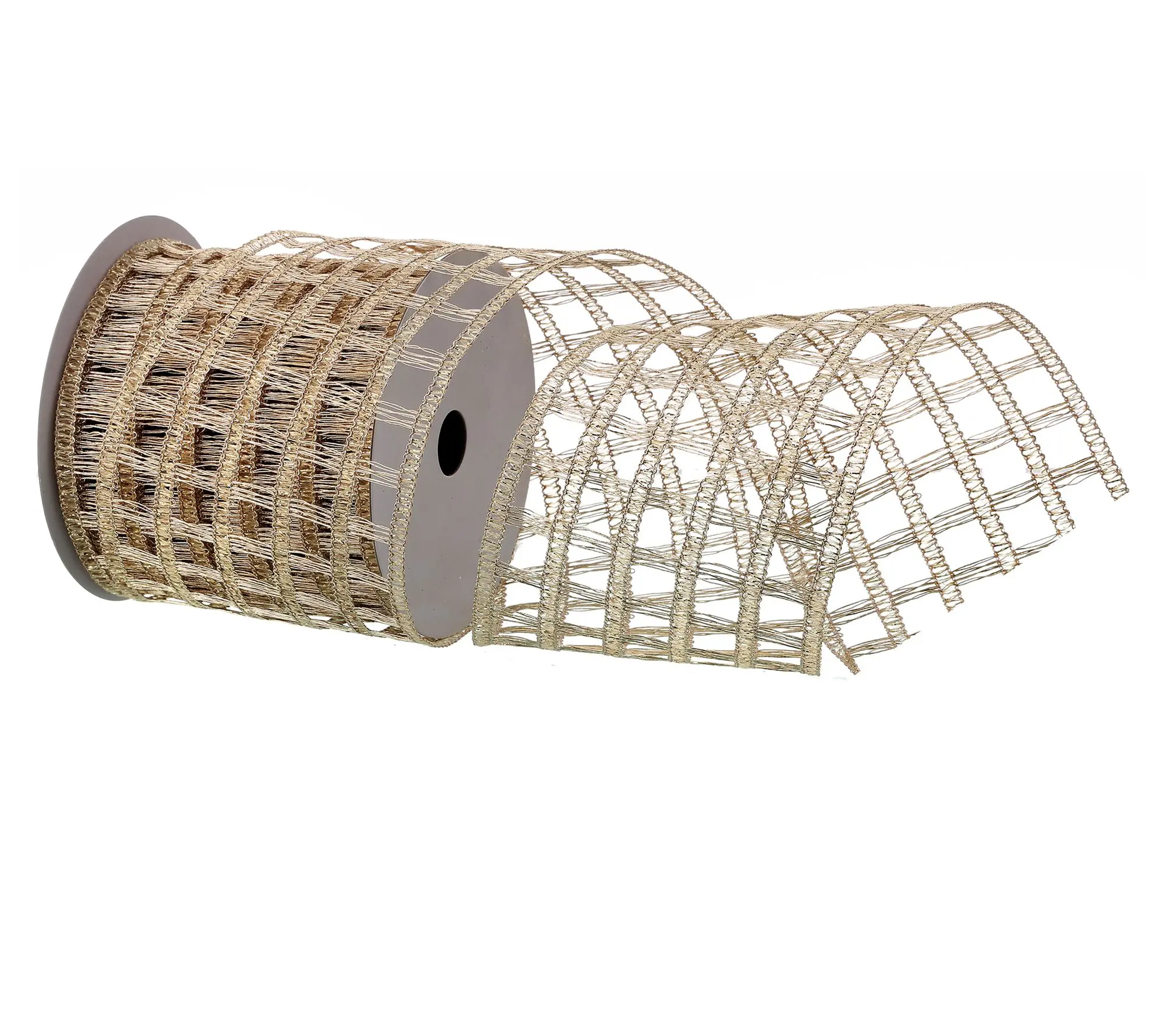 4"X10y Knitted Metallic Net Ribbon by Valerie