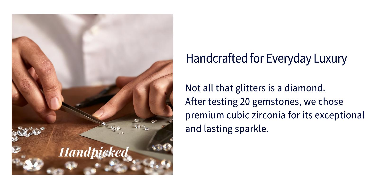 Turandoss Handcrafted Tennis Necklace in 14K Gold Plating | Graduated CZ Stones, Adjustable – Valentine’s Gift SpringStatements